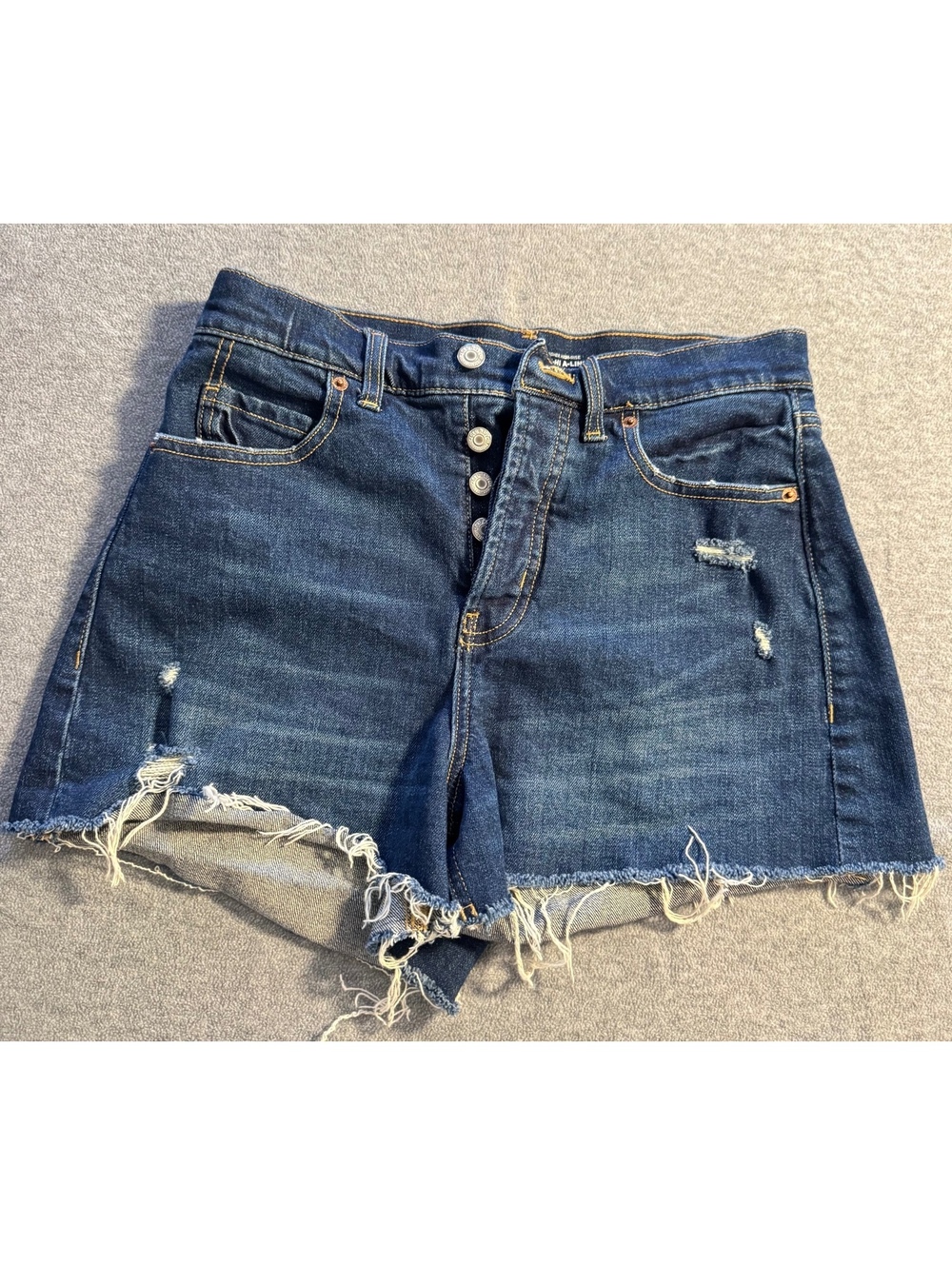 Old Navy Sky Hi A Line denim shorts size 6